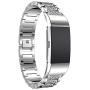 Aottom Compatible for Fitbit Charge 4 Bands for Women, Fitbit Charge 3 Band Stainless Steel Jewelry Glitter Metal Bracelet Wristband Replacement Band for Fitbit Charge 4/3 Fitness Tracker, Silver