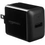 Amazon Basics One-Port USB Wall Charger for Phone, iPad, and Tablet, 12W - Black
