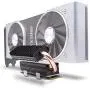 EZDIY-FAB M.2 Heatsink with Heatpipe, 5V 3-Pin ARGB SATA NVMe NGFF M.2 Heatsink SSD Cooler for 2280 M.2 SSD, with Thermal Pad (SSD Not Included)