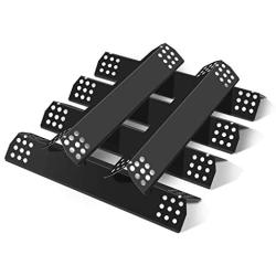 MONIBAQ 6 Pcs Flame Tamers for Nexgrill 720-0830H 720-0896 720-0896B 720-0898 720-0783E Replacement Parts, Porcelain Steel Heat Plate Shields for Nexgrill Deluxe 6 Burner, for Grill Master 720-0697