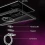 Galaxy Note 10+ Plus/5G Case, Anti Scratch Soft TPU Clear Case with 360 Degree Rotation Finger Ring Kickstand [Work with Magnetic Car Mount] for Samsung Galaxy Note 10+ Plus,Clear
