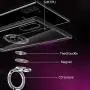 Galaxy Note 10+ Plus/5G Case, Anti Scratch Soft TPU Clear Case with 360 Degree Rotation Finger Ring Kickstand [Work with Magnetic Car Mount] for Samsung Galaxy Note 10+ Plus,Clear