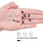 Jdesun 20 Pieces Eyeglass Chain Ends,Adjustable Metal Bead Rubber Ends Connectors for Eye Glasses Holder Necklace Chain