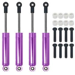 4-Pack Shock Absorber Damper Internal Spring 112mm for 1/10 Crawler Truck HSP HPI AXIAL Tamiya LOSI RC Car Metal Upgraded Parts(Purple)