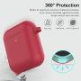Marge Plus for Airpods Case Cover with Keychain, Silicone Skin Cover for Women Men Compatible with Apple Airpods 2/1 Charging Case (Front LED Visible)