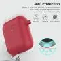 Marge Plus for Airpods Case Cover with Keychain, Silicone Skin Cover for Women Men Compatible with Apple Airpods 2/1 Charging Case (Front LED Visible)