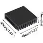 Luo Qiufa 6 radiators 40 x 40 x 11 mm/1.57 x 1.57 x 0.43 inches Aluminum Small Radiator, Used for CPU IC Cooling 3D Printer, TEC1-12706 thermoelectric Peltier Cooler Luo Qiufa 6 radiators 40 x 40 x 11 mm/1.57 x 1.57 x 0.43 inches Aluminum Small Radiator, Used for CPU IC Cooling 3D Printer, TEC1-12706 thermoelectric Peltier Cooler
