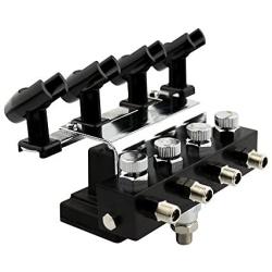 OPHIR Airbrush Holder Station with 4 Splitters Airbrush Manifold That Can Hold Up to 4 Airbrushes (with 5pcs of air Hose)