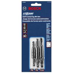 Bosch Clic-Change 3-Piece Self-Centering Drill Bit Assortment CC2430