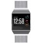 Aiiko Compatible with Fitbit Ionic Bands, Metal Stainless Steel Large Size Strap,Smooth Comfortable Adjustable Closure Wrist Sport Band Replacement for Fitbit Ionic Smart Watch - Silver