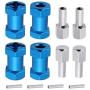 4-Pack HobbyPark 12mm Wheel Hex Drive Hubs Combiner Coupler Aluminum 20mm Offset Extension for 1/10 RC Crawler Car Parts (Blue) 4-Pack HobbyPark 12mm Wheel Hex Drive Hubs Combiner Coupler Aluminum 20mm Offset Extension for 1/10 RC Crawler Car Parts (Blue)