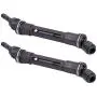 RC Car Drive Shaft, Metal Front Rear Drive Shaft Transmission Shaft Accessory Parts Compatible with Traxxas Slash Huan Qi 727 Truck Car(Front)