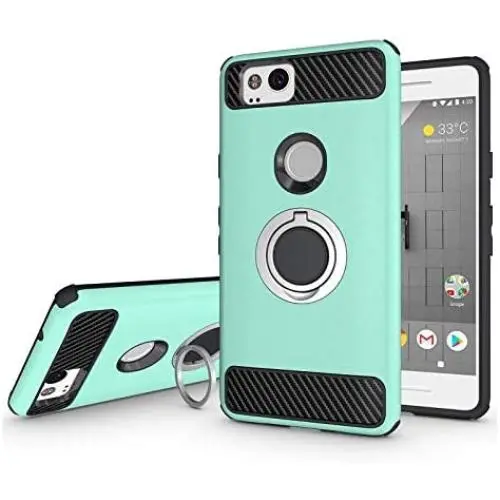 Newseego Compatible with Google Pixel 2 Case (5.0inch) with Armor Dual Layer 2 in 1 with Extreme Heavy Duty Protection and Finger Ring Holder Kickstand Fit Magnetic Car Mount for Google Pixel 2-Green Newseego Compatible with Google Pixel 2 Case (5.0inch) with Armor Dual Layer 2 in 1 with Extreme Heavy Duty Protection and Finger Ring Holder Kickstand Fit Magnetic Car Mount for Google Pixel 2-Green