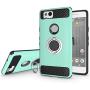 Newseego Compatible with Google Pixel 2 Case (5.0inch) with Armor Dual Layer 2 in 1 with Extreme Heavy Duty Protection and Finger Ring Holder Kickstand Fit Magnetic Car Mount for Google Pixel 2-Green