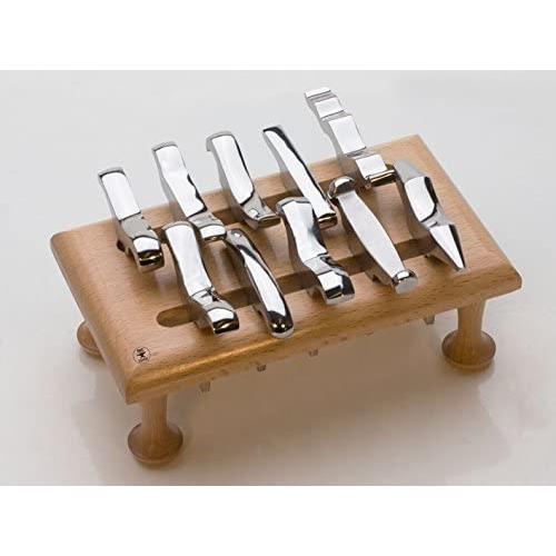 12-Piece Mini Stake Forming Tool Set with Stand and Vise for Jewelry and Metal Forming