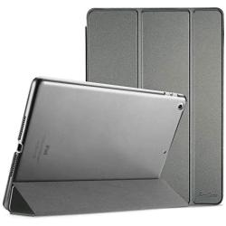 ProCase iPad 9.7 Case (Old Model) 2018 iPad 6th Generation / 2017 iPad 5th Generation Case - Ultra Slim Lightweight Stand Case with Translucent Frosted Back Smart Cover for iPad 9.7 Inch –Metallic
