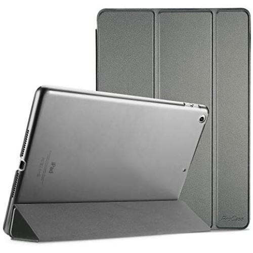 ProCase iPad 9.7 Case (Old Model) 2018 iPad 6th Generation / 2017 iPad 5th Generation Case - Ultra Slim Lightweight Stand Case with Translucent Frosted Back Smart Cover for iPad 9.7 Inch –Metallic