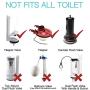 Techo Touchless Toilet Flush Kit with 8” Sensor Range, Adjustable Sensor Range and Flush Time, Automatic Motion Sensor Toilet Flush Kit Powered by Batteries