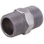 GOOVI 3/4 Inches Malleable Cast iron Pipe Black Male Coupling Connector, 3/4 Inches Black Pipe Threaded Pipe Nipples, Build Vintage DIY Shelving Steampunk Furnitur, 10 Pack.