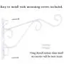 Sumnacon Metal Plant Hanging Bracket Hook - 1 Pcs 12'' Sturdy Wall Plant Hangers Indoor Outdoor Bracket for Hanging Bird Feeders,Lanterns,Planters,Wind Chimes,Ornaments with Screws(White) Sumnacon Metal Plant Hanging Bracket Hook - 1 Pcs 12'' Sturdy Wall Plant Hangers Indoor Outdoor Bracket for Hanging Bird Feeders,Lanterns,Planters,Wind Chimes,Ornaments with Screws(White)