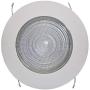 Four-Bros Lighting FLP 6'' Inch Fresnel Glass Lens with White Plastic Trim-60 Watt Max. -for Wet Locations-Shower Can Light Trim-Ul Listed