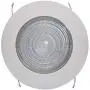 Four-Bros Lighting FLP 6'' Inch Fresnel Glass Lens with White Plastic Trim-60 Watt Max. -for Wet Locations-Shower Can Light Trim-Ul Listed