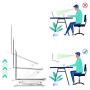 Lvyinyin Laptop Notebook Stand Holder, Adjustable Riser, Aluminum, Compatible with MacBook Air Pro, Dell, HP, Lenovo, Surface, Chromebook and Gaming Laptops Up to 15.6'', Black