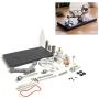 Yamix Stirling Engine Model, Hot Air Stirling Engine Assembly Kit with 4 LED Lights, Metal Cylinder and Base