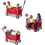 Radio Flyer All-Terrain 3-in-1 EZ Folding Wagon for kids and cargo, Red