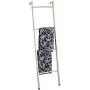 mDesign Metal Free Standing Leaning Decorative Bath Towel Bar Storage Ladder - Holds Towels, Blankets, Throw Blankets, Quilts - 4 Levels - Satin mDesign Metal Free Standing Leaning Decorative Bath Towel Bar Storage Ladder - Holds Towels, Blankets, Throw Blankets, Quilts - 4 Levels - Satin