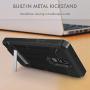 Evocel Explorer Series Pro Phone Case Compatible with Stylo 5 with Glass Screen Protector and Belt Clip Holster, Black