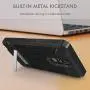 Evocel Explorer Series Pro Phone Case Compatible with Stylo 5 with Glass Screen Protector and Belt Clip Holster, Black