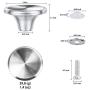 Dutch Oven Knob, Stainless Steel Pot Lid replacement Knob for Le Creuset,Aldi,Lodge-2 Pack Dutch Oven Knob, Stainless Steel Pot Lid replacement Knob for Le Creuset,Aldi,Lodge-2 Pack