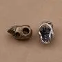 Mystart 30 Pieces One-Eyed Skeleton Skull Head Alloy Beads for DIY Jewelry Making Bracelet Pendant Paracord (Antique Bronze) Mystart 30 Pieces One-Eyed Skeleton Skull Head Alloy Beads for DIY Jewelry Making Bracelet Pendant Paracord (Antique Bronze)