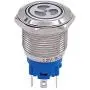 Taiss 12V 16mm Blue LED Illuminated Car Fan Push Button Switch 1NO 1NC 5/8'' Mounting Hole Latching Type Silver Stainless Steel Metal Toggle Switch For Car Boat Part Modification TL16-FS-Bu Taiss 12V 16mm Blue LED Illuminated Car Fan Push Button Switch 1NO 1NC 5/8'' Mounting Hole Latching Type Silver Stainless Steel Metal Toggle Switch For Car Boat Part Modification TL16-FS-Bu