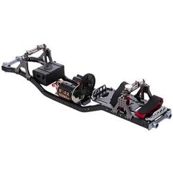 GoolRC RC Car Frame Carbon Fiber Metal Car Chassis Beam with 540 Motor for AXIAL SCX10 RC Crawler Climbing Car DIY