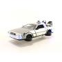 Back to The Future Part II 1:24 Time Machine Die-cast Car Light Up Feature, Toys for Kids and Adults