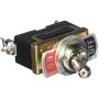ESUPPORT Heavy Duty 20A 125V 15A 250V SPST 2 Terminal Pin ON/OFF Rocker Toggle Switch Metal Silver Contact Copper Terminal Pack of 5