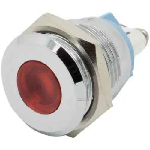 Alpinetech 16mm 5/8'' Red 12V LED Metal Indicator Pilot Custom Dash Light Lamp Alpinetech 16mm 5/8'' Red 12V LED Metal Indicator Pilot Custom Dash Light Lamp