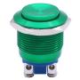 Twidec / 19mm Waterproof Green Metal Shell Momentary Raised Top Push Button Switch 3A/12~250V SPST 1NO Start Button for car Modification Switch（Quality Assurance for 1 Years） M-19-G-G