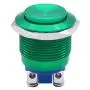 Twidec / 19mm Waterproof Green Metal Shell Momentary Raised Top Push Button Switch 3A/12~250V SPST 1NO Start Button for car Modification Switch（Quality Assurance for 1 Years） M-19-G-G