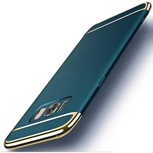 Galaxy S8 Case, 3 in 1 Hybrid Hard Plastic Case Ultra Thin and Slim Anti-Scratch Matte Finish Back Cover for Samsung Galaxy S8 (5.8)(2017) - Dark Green