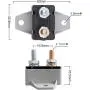 ZOOKOTO 12V/24V Stud Bolt Type Manual Reset Circuit Breaker 20A with Cover for Marine Boat, battery chargers, trucks, buses, electric cars, car engines,etc ZOOKOTO 12V/24V Stud Bolt Type Manual Reset Circuit Breaker 20A with Cover for Marine Boat, battery chargers, trucks, buses, electric cars, car engines,etc