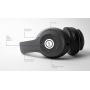 iJoy Matte Finish Premium Rechargeable Wireless Headphones Bluetooth Over Ear Headphones Foldable Headset with Mic (Stealth)