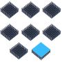 weideer 8pcs Aluminum Heat Sink 25x25x10mm/0.9'' x0.9X 0.4'' Small Cooler Heat Sink with Thermal Conductive Double Sided Tape for CPU IC Chips LED Board HS25x25x10