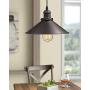 Zeyu Pendant Lighting 2 Pack, Industrial Hanging Lights for Kitchen, Oil Rubbed Bronze Finish with Metal Shade, 102-A2 ORB