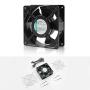 SOTOP IP55 Waterproof Metal Blades Axial Fan, 115V AC 120mm x 38mm High Speed, for DIY Cooling Ventilation Exhaust Projects SOTOP IP55 Waterproof Metal Blades Axial Fan, 115V AC 120mm x 38mm High Speed, for DIY Cooling Ventilation Exhaust Projects