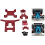 freneci RC Car Upgrade Parts Metal Front Guard Bumper for Wltoys 124018 1/12 Scale Remote Control Cars Accessories - Red