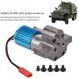 Metal Speed Change Gear Box with 370 Brush Motor for WPL 1633 RC Car(Grey)