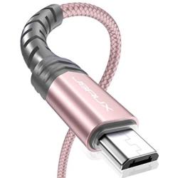 Micro USB Cable Android Charger, JSAUX (2-Pack 6.6FT) Micro USB Android Charger Cable Nylon Braided Cord Compatible with Galaxy S7 S6 J7 Edge Note 5, Kindle. MP3 and More-Pink